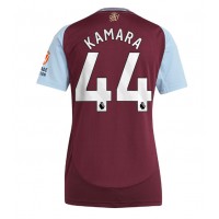 Camiseta Aston Villa Boubacar Kamara #44 Primera Equipación Replica 2024-25 para mujer mangas cortas